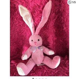 Charming Pink Bunny Plush with Bow